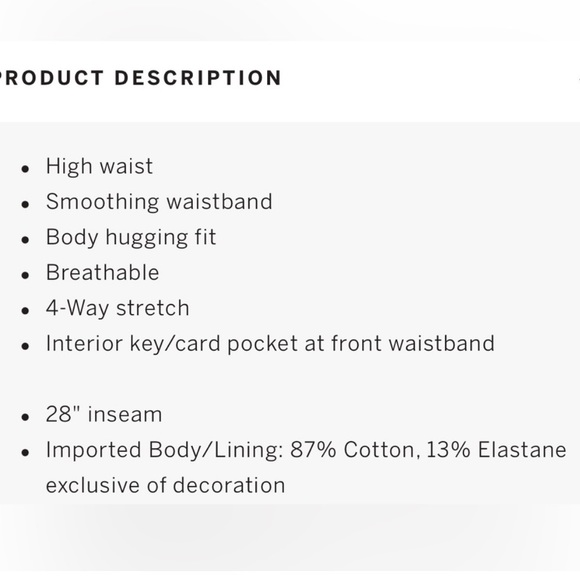 VS PINK Cotton High Waist Full Length Leggings Large - Picture 5 of 9